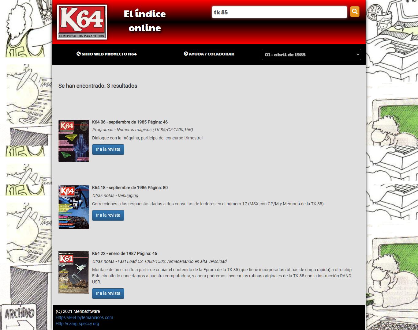 Sitio Web K64
