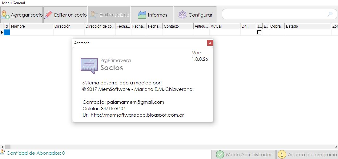 Software integral primavera